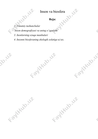 inson va biosfera — DOC