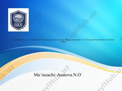 umurtqalarning o’zaro birlashuvi — PPTX
