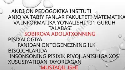 zigota bosqichi haqida — PPTX