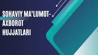 ma’lumot-axborot hujjatlari — PPTX