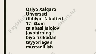 sun’iy qon aylanish aparati — PPTX