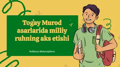 togʻay murod asarlarida milliy ruhning aks etishi — PPTX