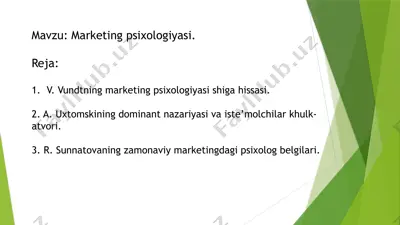 marketing psixologiyasi — PPTX
