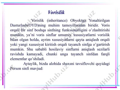 vorislik — PPTX