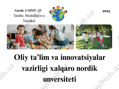 bolalarni tabiat bilan tanishtirish va axloqiy tarbiya — PPTX