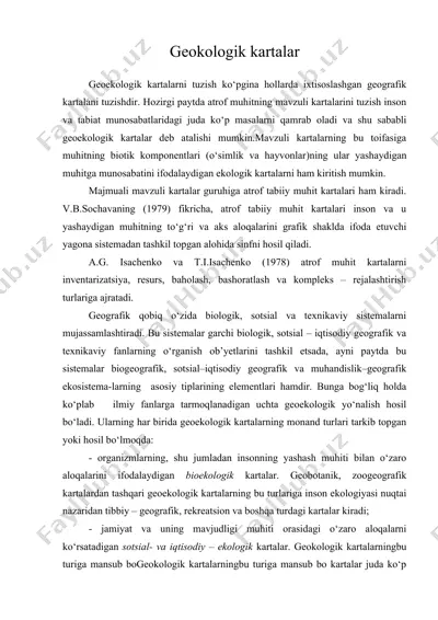 geoekologik kartalar — DOC