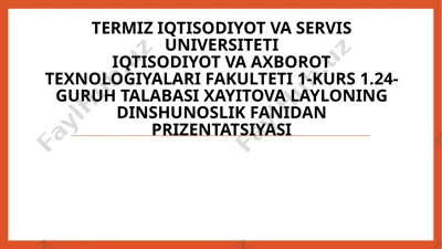 diniy fanatizm, ekstremizm, fundamentalizm, terrorizmning tarixi va ularning hozirgi davrda xafsizlikga tahdid — PPTX
