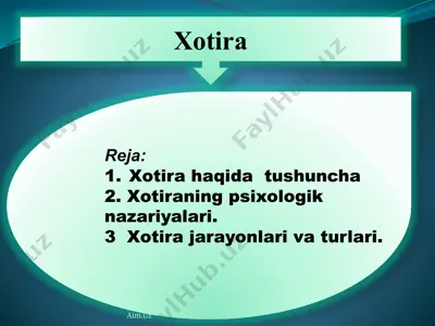 xotira — PPTX