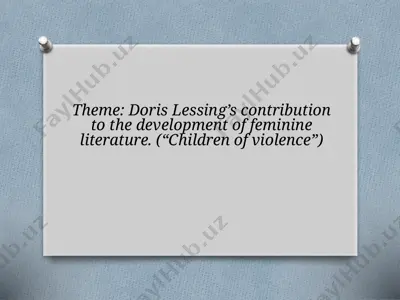 doris lessing's "the children of violence" series — PPTX