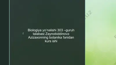qurg‘oqchil o‘simliklar fiziologik xususiyatlari — PPTX