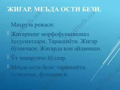 жигар. меъда ости бези. — PPTX