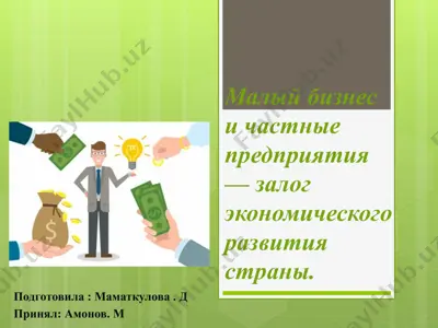 малый бизнес и частные предприятия — PPTX