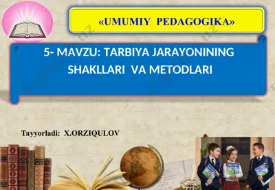 tarbiya metodi — PPT