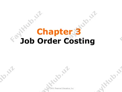 job order costing — PPT
