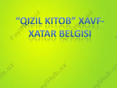 qizil kitob — PPT