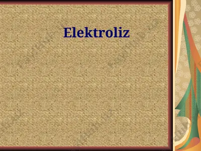 elektroliz — PPT