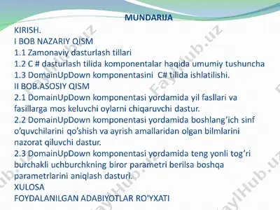 domainupdown komponentasi — PPT