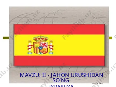 ii - jahon urushidan so’ng ispaniya — PPT