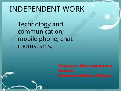 mobile phone — PPT