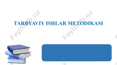 jahon tarbiyaviy konsepsiyasi — PPTX