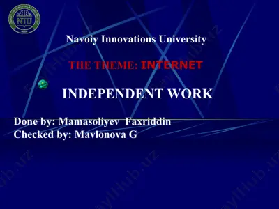 what is the internet? — PPT