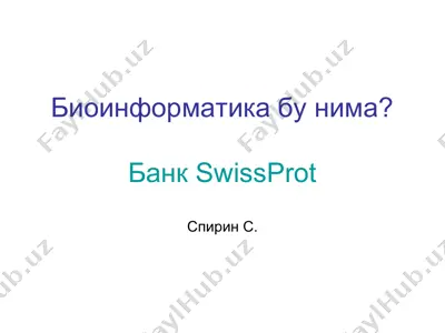 bioinformatika — PPT