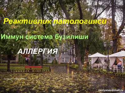реактивлик патологияси — PPT