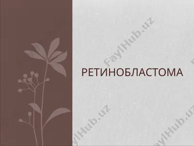 ретинобластома — PPT