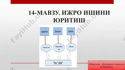 ижро ишини юритиш — PPT