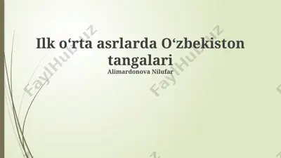 oʻzbekiston tangalari — PPTX