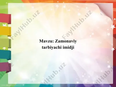 pedagog-odobi: umuminsoniy va milliy axloqning qonuniyatlari, vazifalari, tamoyillari — PPTX