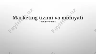 mahsulotni targ'ib qilish va reklama — PPTX