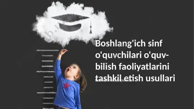 boshlang'ich sinf o'quvchilari o'quv-bilish faoliyatlarini tashkil etish usullari — PPTX