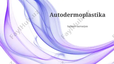 autodermoplastika — PPTX