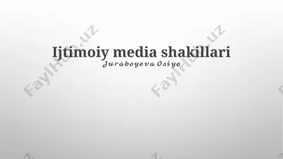 ijtimoiy media rasm dizayni — PPTX