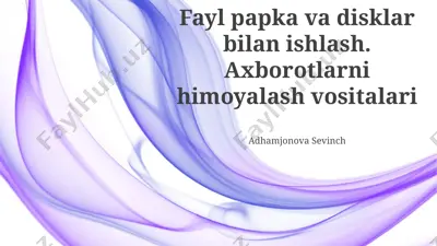 axborotni himoya qilish vositalari — PPTX