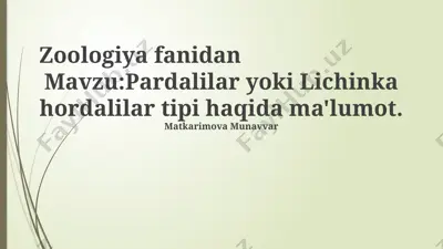 xordalarning ahamiyati — PPTX