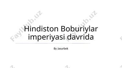 gupta imperiyasi davri hindistoni — PPTX