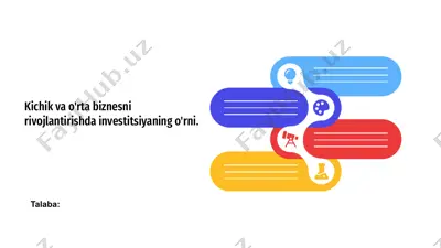 investitsiyalar va kichik biznes — PPTX