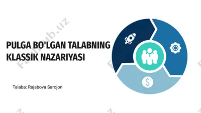 pulga bo'lgan talabning klassik nazariyasi — PPTX