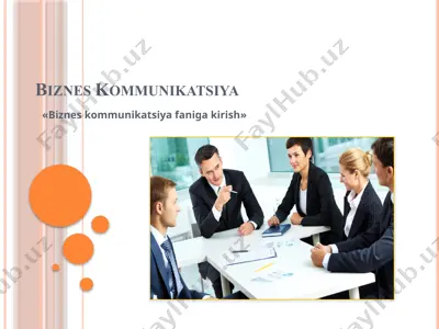 biznes kommunikatsiya — PPTX