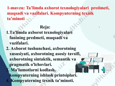 ta’limda axborot texnologiyalari — PPTX