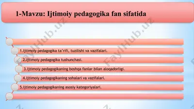 ijtimoiy pedagogika fan sifatida — PPTX