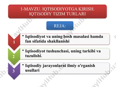 iqtisodiyot — PPTX