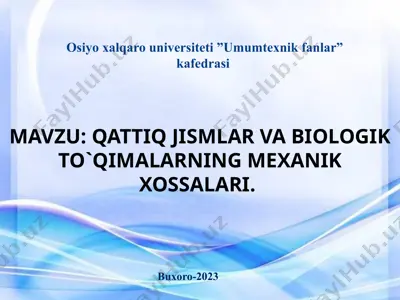 biomexanika — PPTX