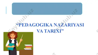 o‘zbekiston respublikasida ta’lim tizimini rivojlantirishning konseptual asoslari — PPTX