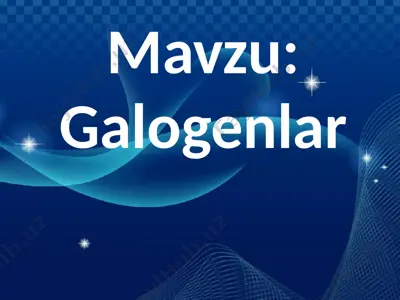 galogenlar — PPTX