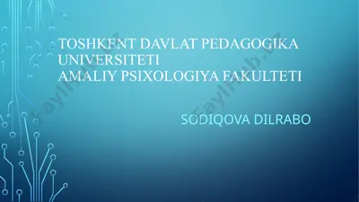 pedagog kasbiy kompetentligining tuzilishi va mazmuni — PPTX