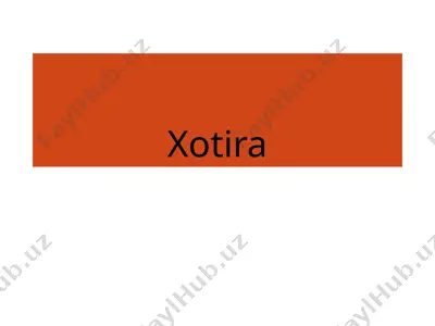 xotira — PPTX