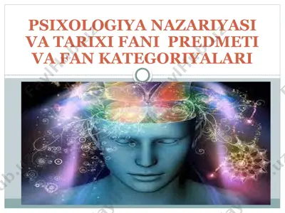 psixologiya nazariyasi va tarixi fani — PPTX